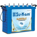 Su-Kam 60 Months Warranty Tubular Inverter Battery (200 Ah, TT20036 SAMURAI With Shark 750)