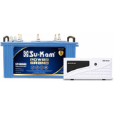 Su-Kam 48 Months Warranty Tubular Inverter Battery (140 Ah, Power Grand 140048 With Shark 875)