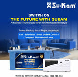 Su-Kam 48 Months Warranty Tubular Inverter Battery  (140 Ah, Power Grand 140048 With Shark 875)
