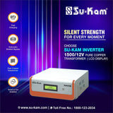 Su-Kam 48 Months Warranty Tubular Inverter Battery  (160 Ah, Power Supreme ST160048 With Falcon+1500(LCD&Copper Transformer))