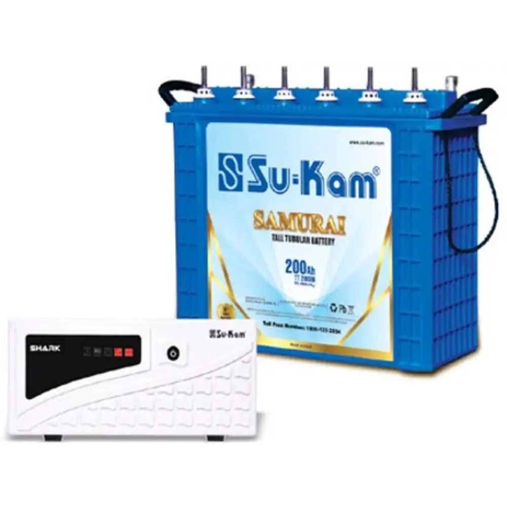 Su-Kam 60 Months Warranty Tubular Inverter Battery  (200 Ah, TT20036 SAMURAI With Shark 750)